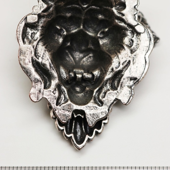 VINTAGE Napier Lion's Head Doorknocker Necklace - Picture 7 of 8